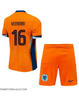 Țările de Jos Joey Veerman #16 Echipament de Fotbal Replică European 2024 Copii Acasa (+ Șorturi)